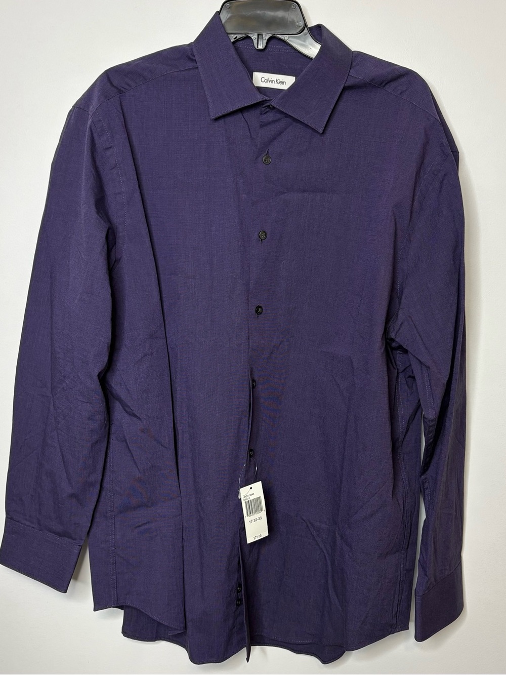 Calvin Klein Purple Long Sleeve Dress Shirt